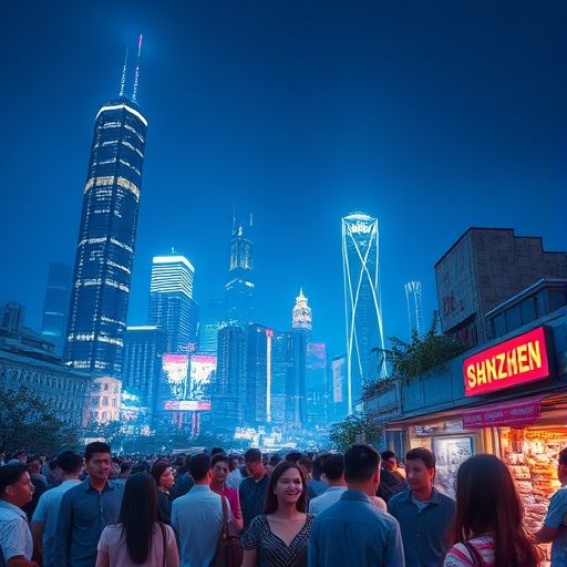 深圳夜景与大圈群