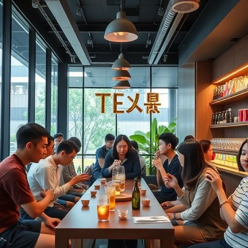 深圳现代茶肆年轻人群