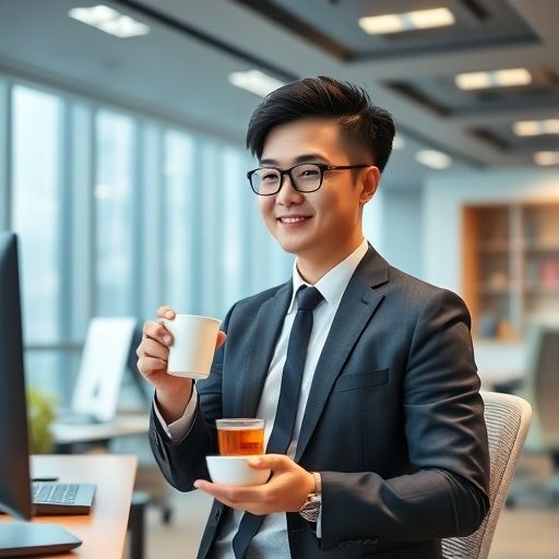 广州年轻人享受品茶外卖