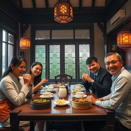 白云区茶肆社交场景