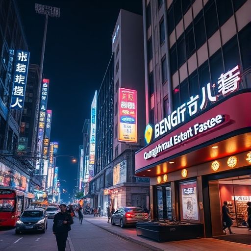 广州夜生活街景