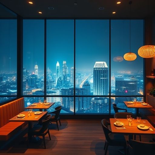 深圳高端嫩茶包间夜景