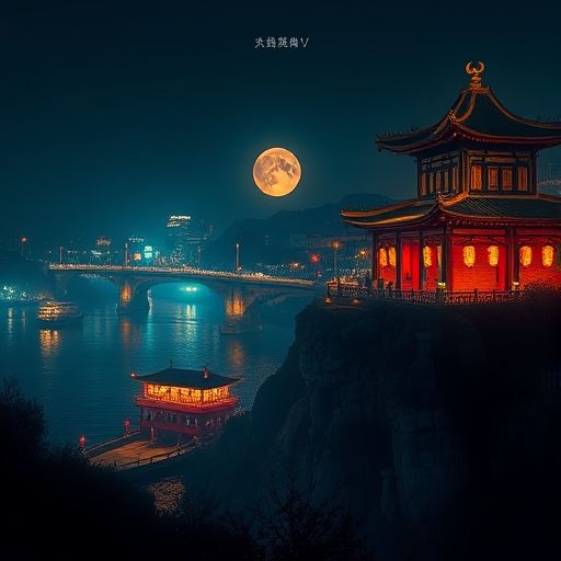 深圳璀璨的夜景