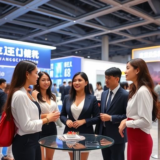 广州高端商务模特展会互动