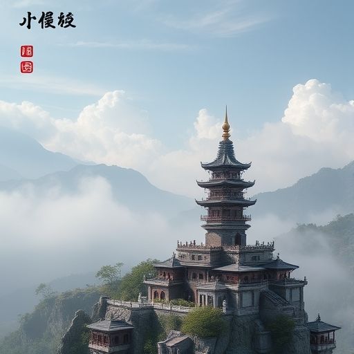 从上方俯视拍摄的一套摆放整齐的紫砂茶具特写