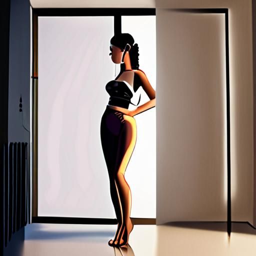 极简风工作台搭配绿植与创意工具