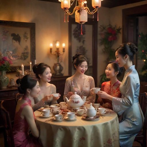 茶友们欢乐的合影