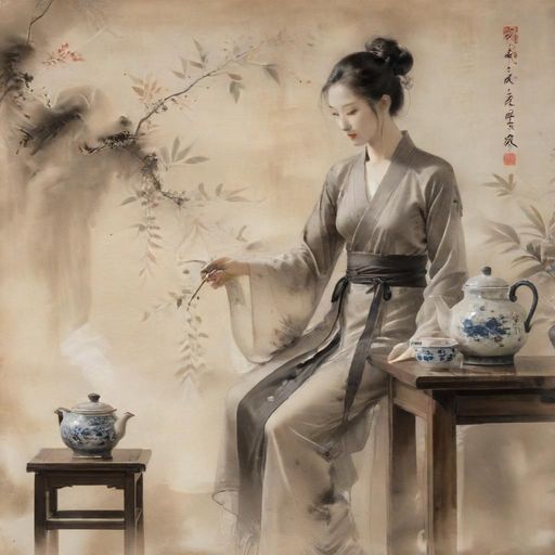 茶艺师优雅泡茶
