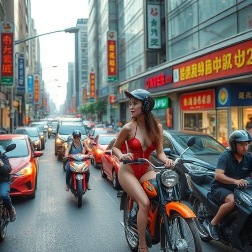 广州高峰期交通