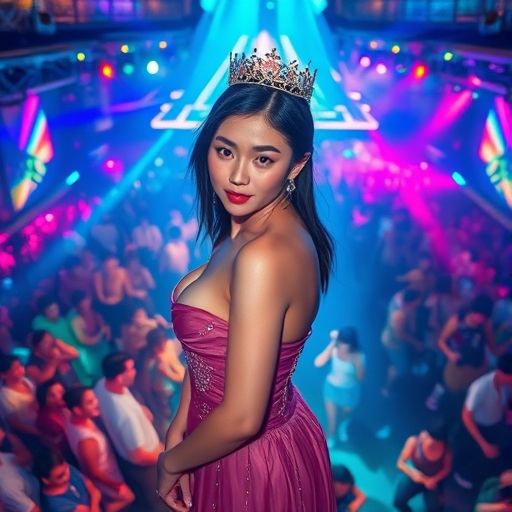 天河电音节舞池狂欢场景