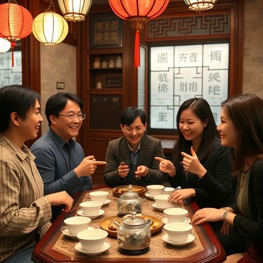 广州老师们在茶楼聚会