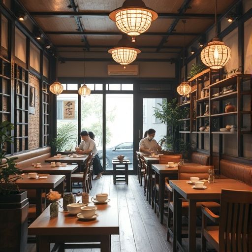 福田区茶肆一景