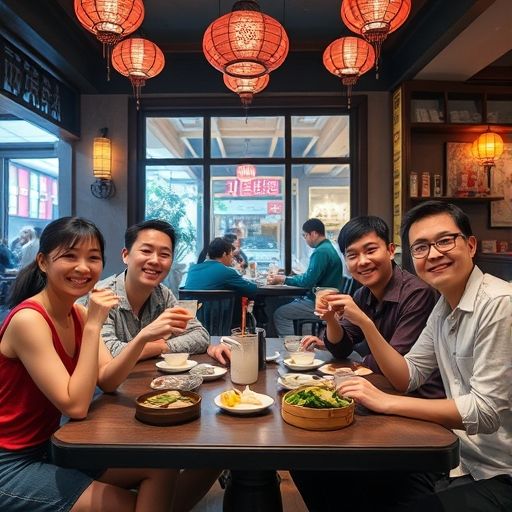 天河茶肆朋友聚会