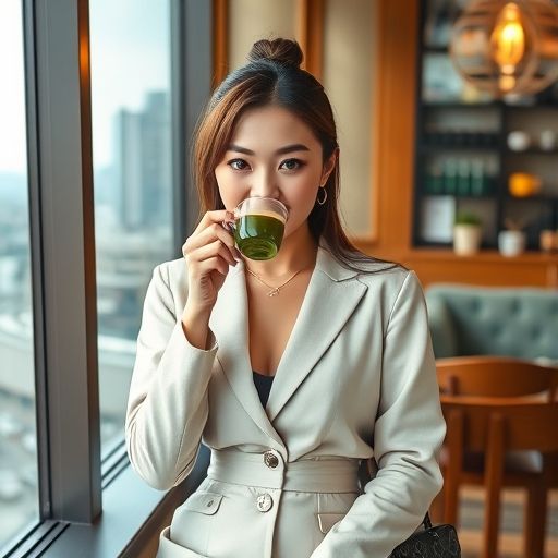 年轻人在新茶嫩茶工作室品茶