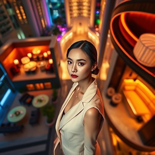 广州桑拿会所夜景氛围图