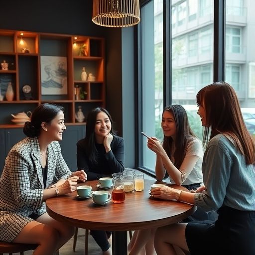 朋友在广州天河喝茶工作室聚会