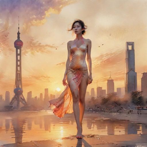 中圈街头的迷人风光