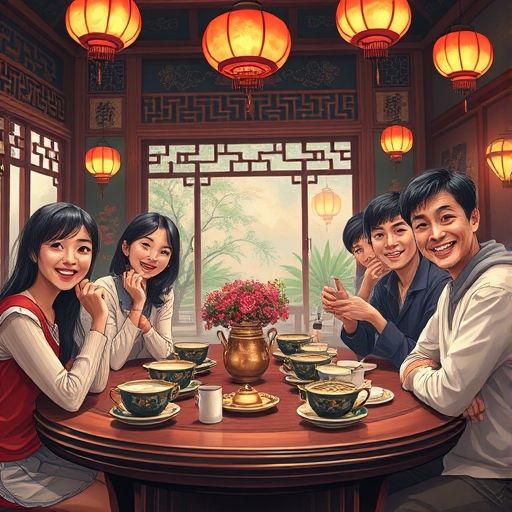 广州品茶群约场景