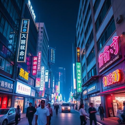 深圳夜生活街景