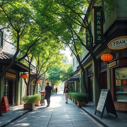 广州西关老街茶肆