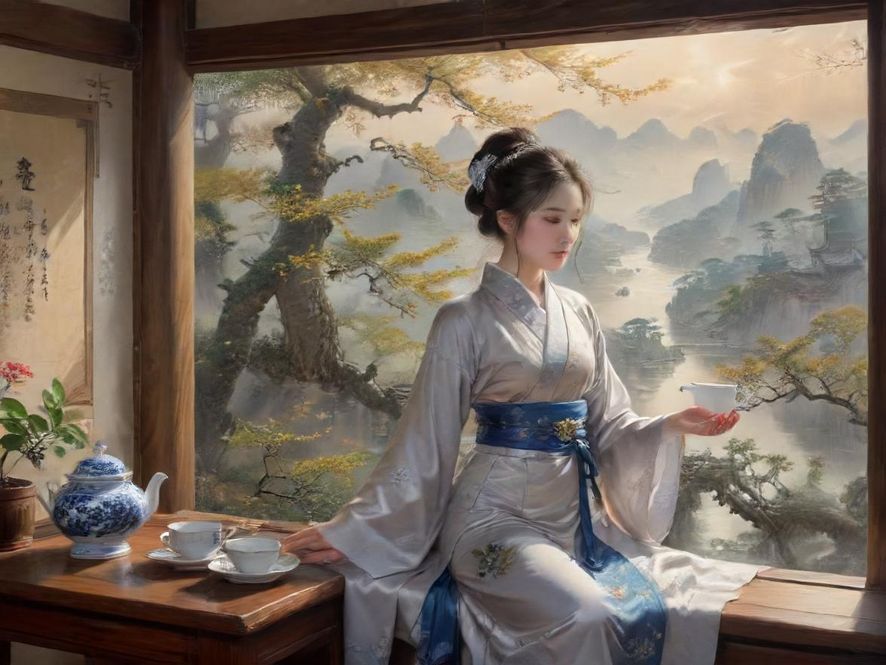 广州高端茶社温馨内景展示