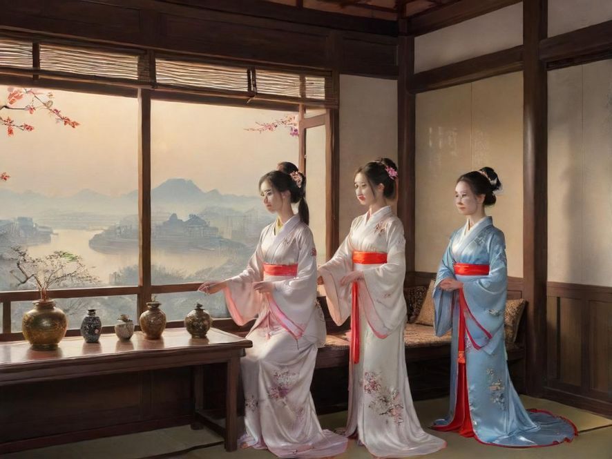 广州一家高端会所内部，环境优雅，充满禅意。