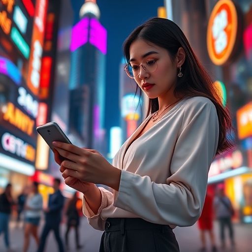 手机屏幕上显示广州夜场信息