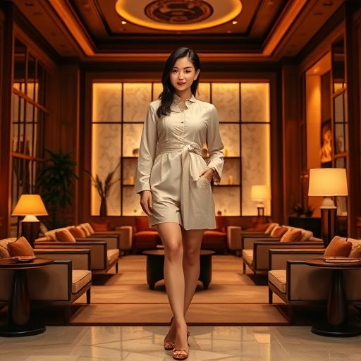 高端会所休息室一角