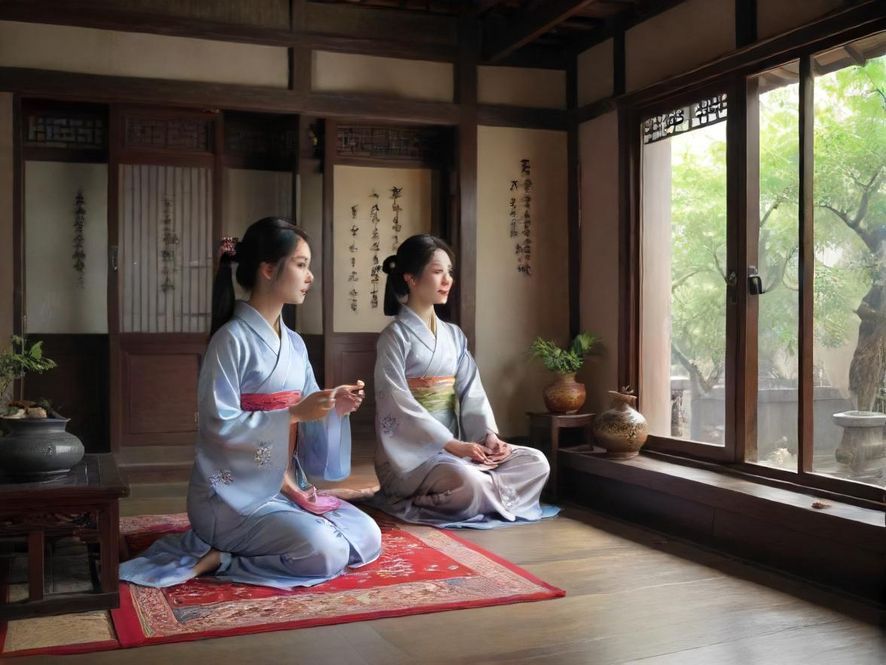 高端茶社室内场景展现优雅氛围