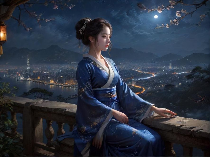 城市夜景下的各类休闲娱乐场所集合