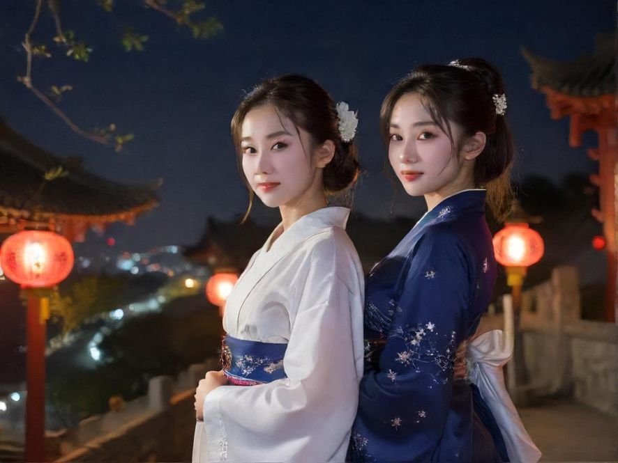 在深圳夜景下搜索休闲娱乐信息的界面