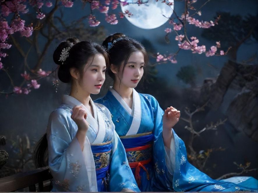 都市夜场中，霓虹灯光下人影晃动，展现出动感模糊的休闲娱乐会所氛围。