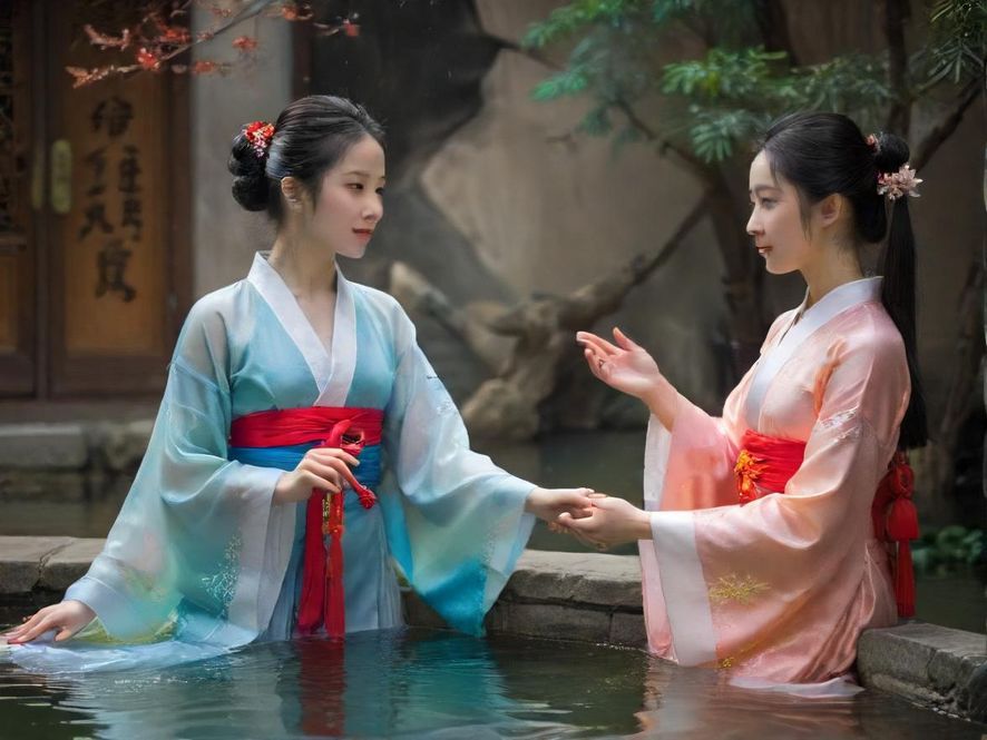 高端水疗会所大厅,暖色调灯光营造出温馨奢华的氛围