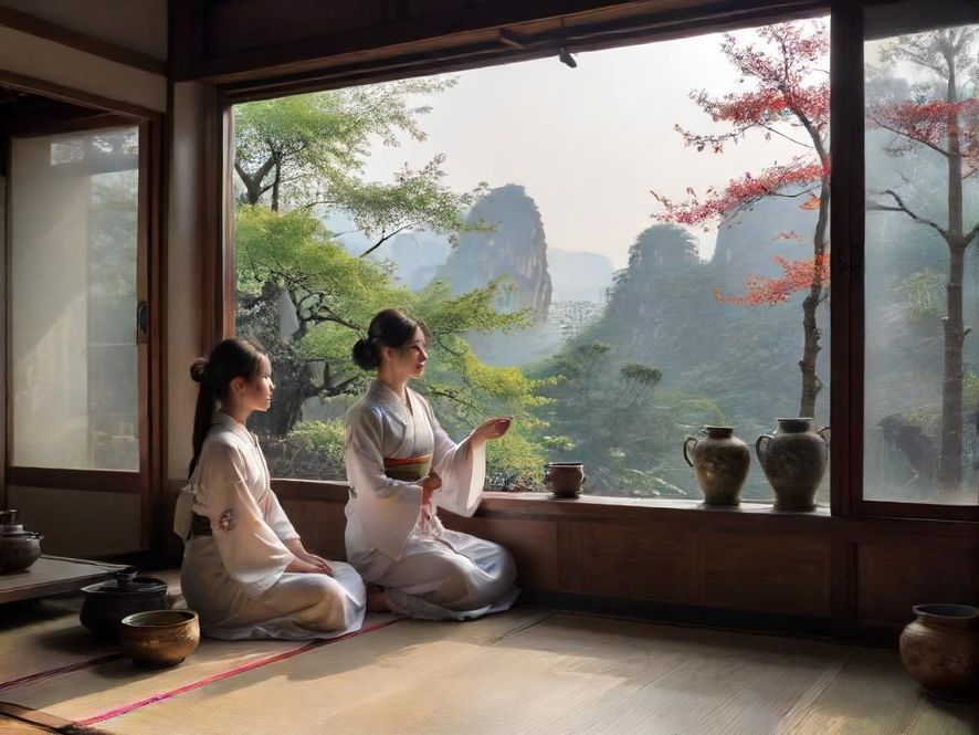 广州喝茶海选工作室的温馨茶室