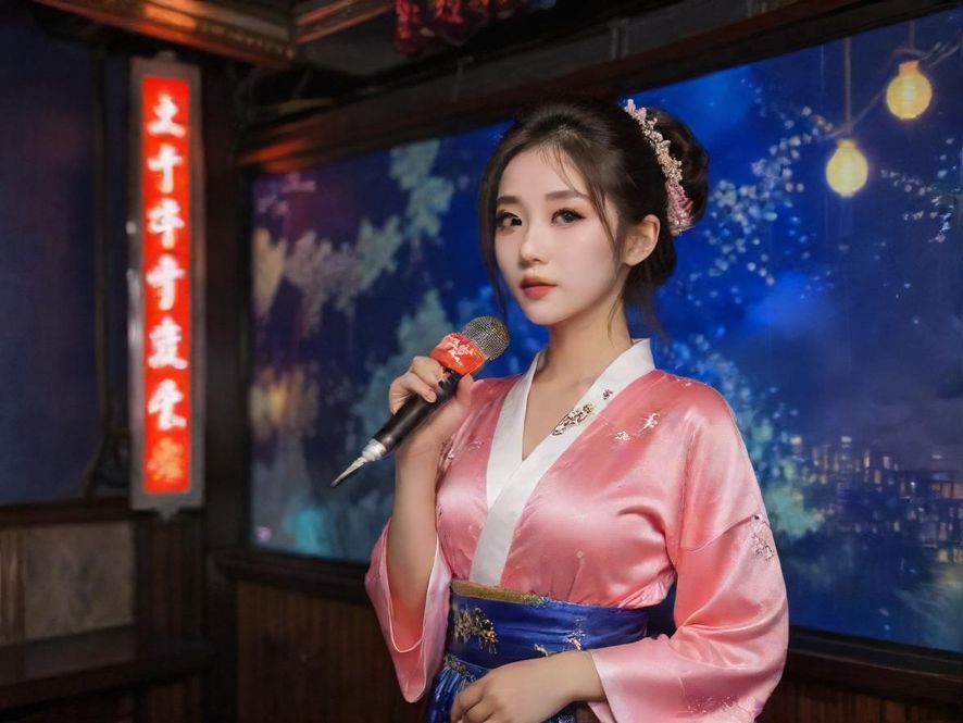 深圳高端娱乐会所内，一个豪华KTV包厢在氛围灯光下显得格外迷人，充满夜晚的活力。