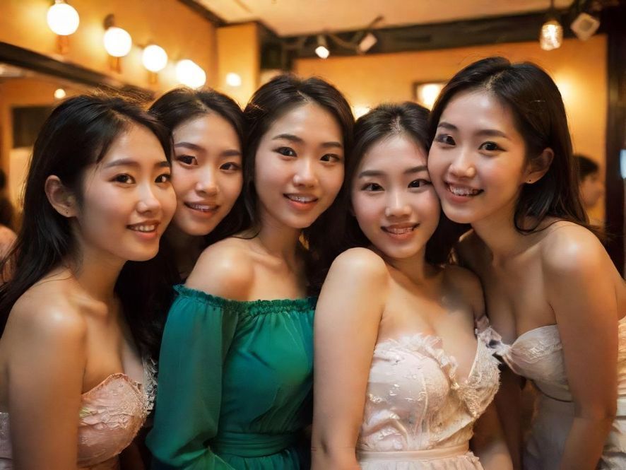 花社区成员户外聚会欢乐场景