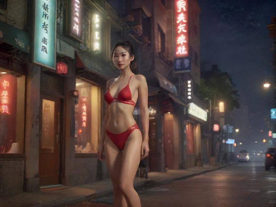 罗湖时光水会夜景外观