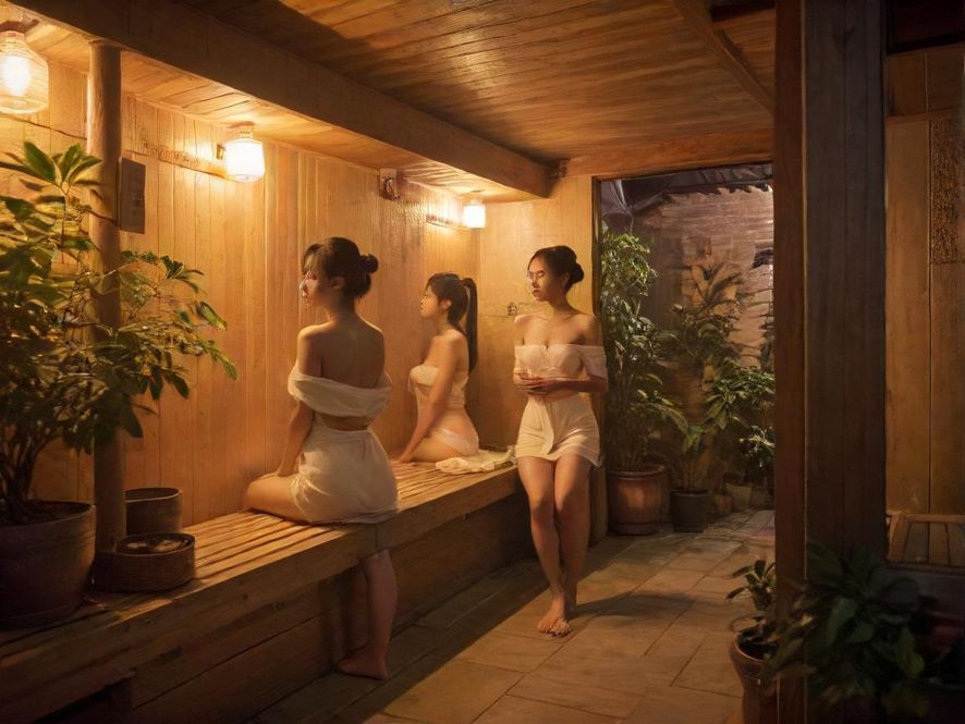 广州桑拿会所中式庭院花园景观