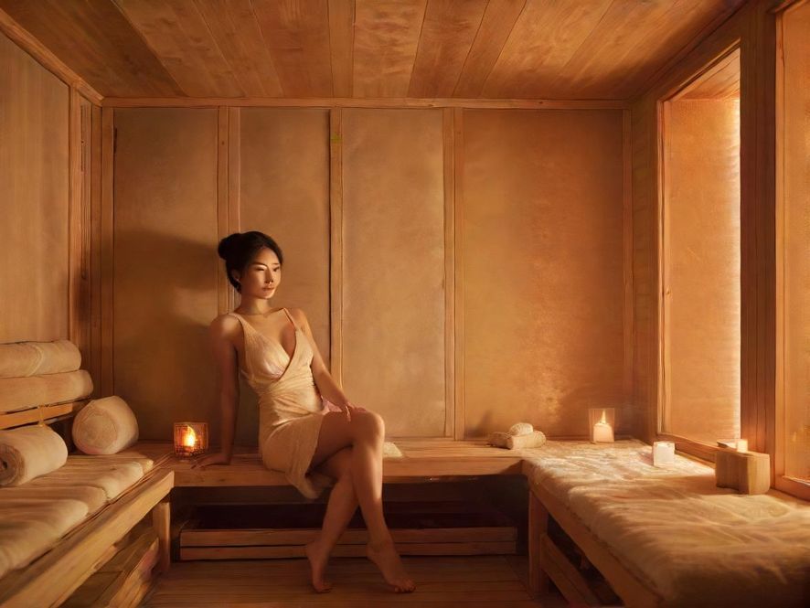 深圳宝安某桑拿会所休息区