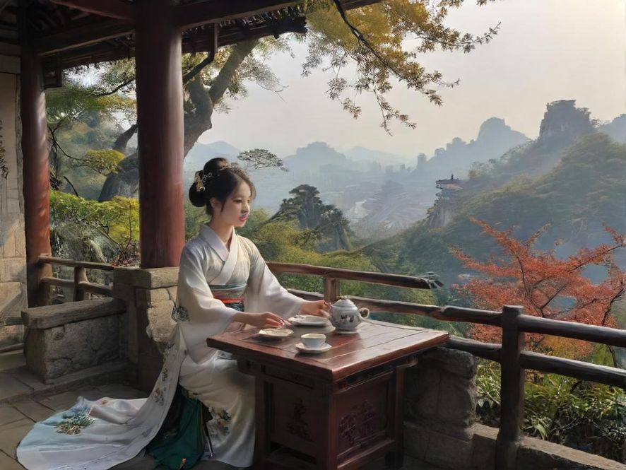 深圳龙岗喝茶会所茶艺表演现场