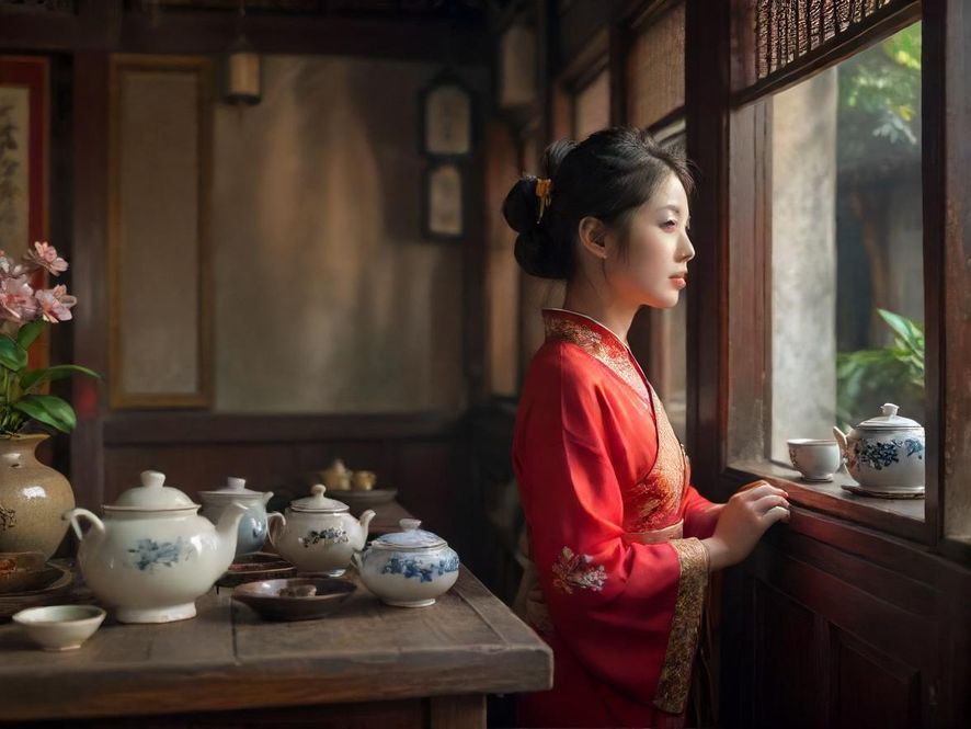 广州传统茶室会所氛围展示