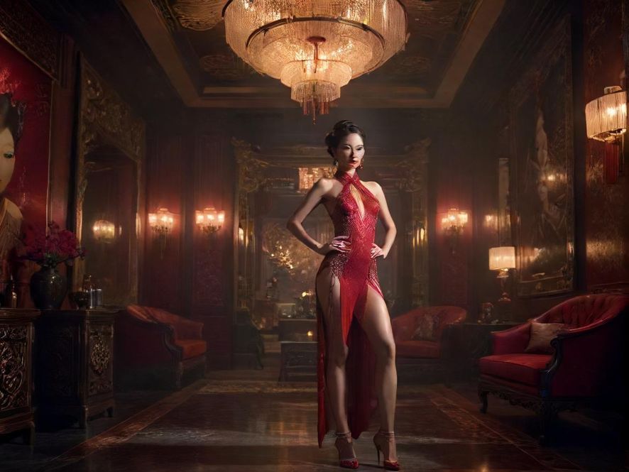 夜场会所大厅豪华环境展示