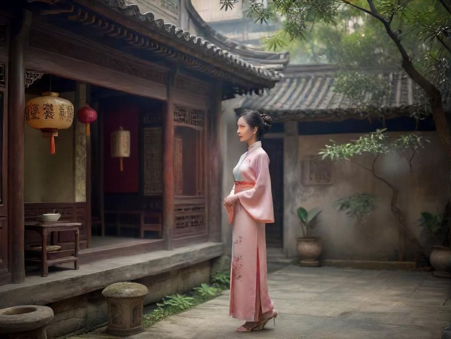 广州隐秘茶社的禅意庭院设计