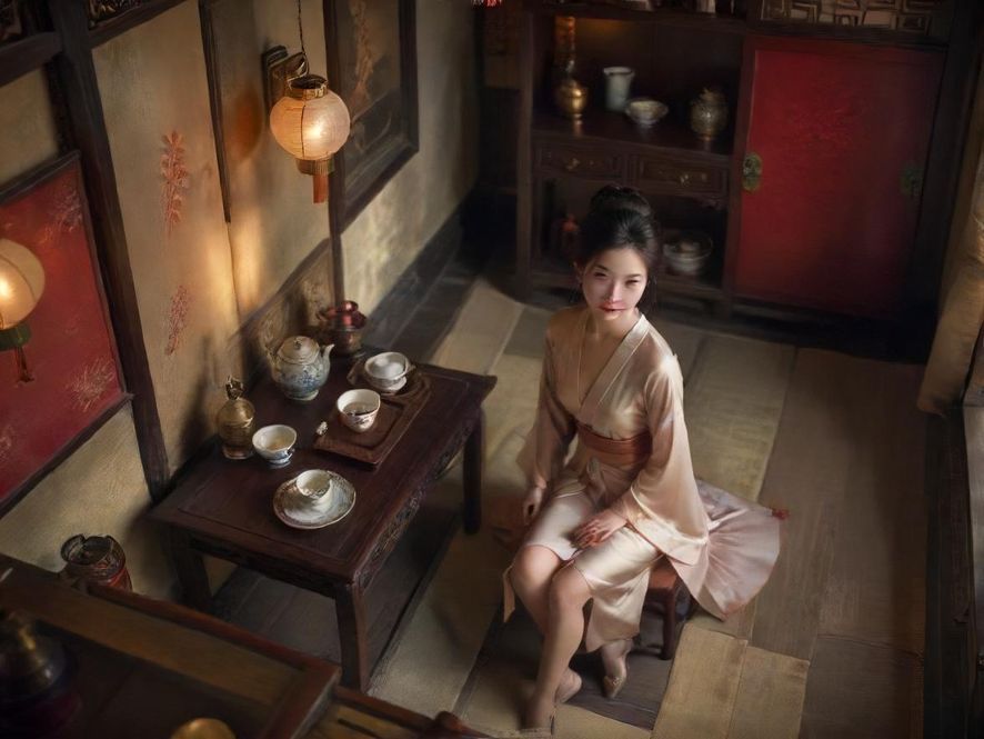 高端茶社内部环境展示