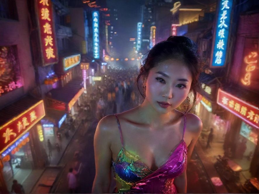 客村ybw夜场酒吧街夜景