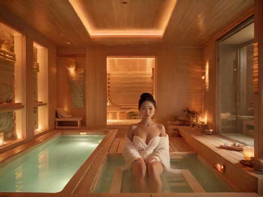 夜场桑拿会所豪华室内场景