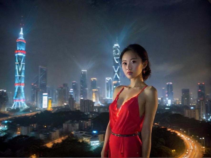 深圳璀璨夜景,预示着精彩的夜生活