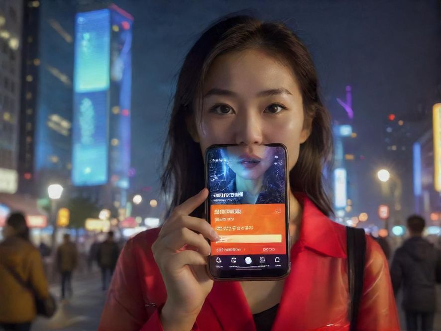 手机屏幕上显示模糊的兼职信息