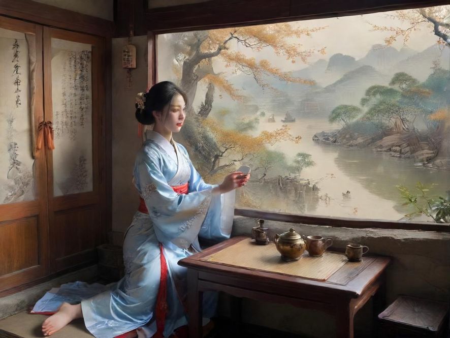 广州茶社内部温馨环境