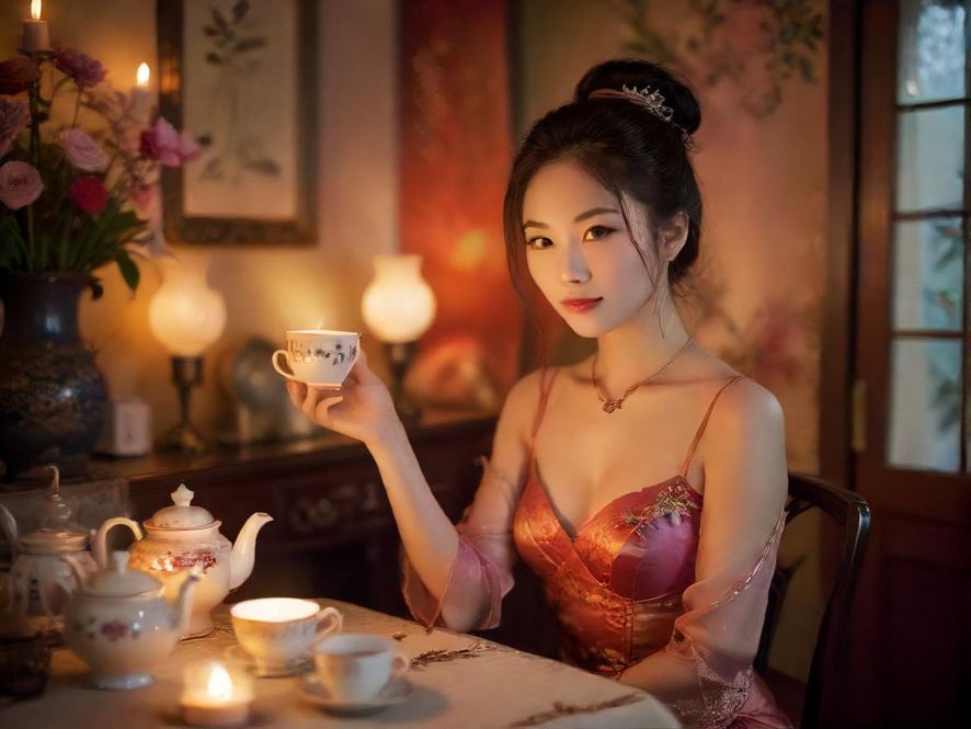 高端茶室环境一隅